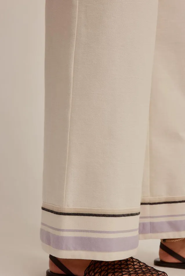 Woman Venroy Pants Relaxed Border Pant