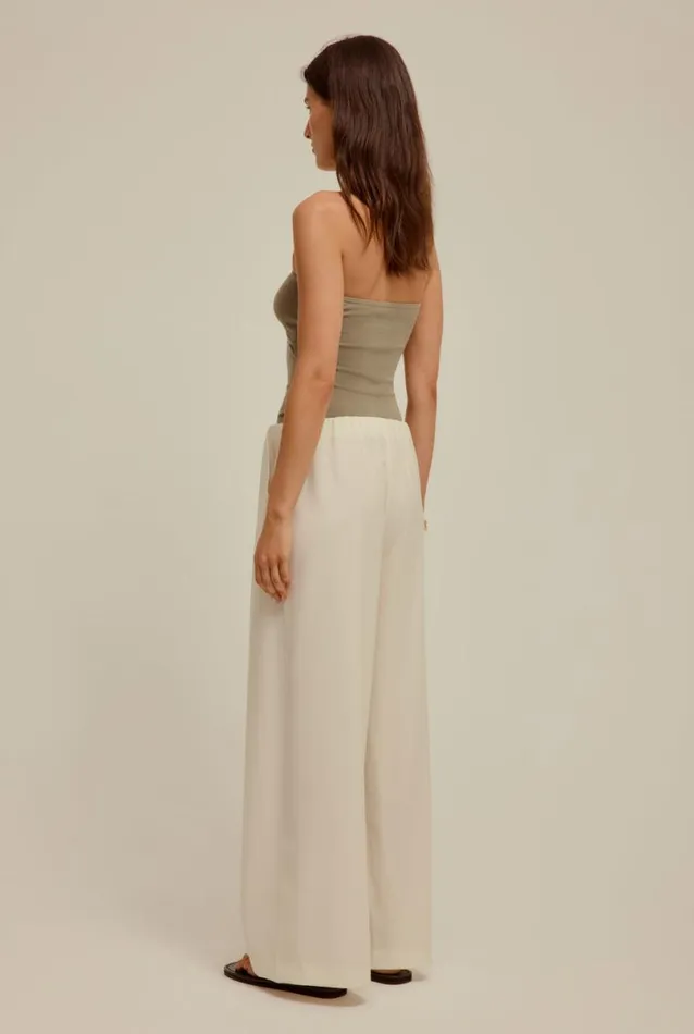 Woman Venroy Pants Relaxed Wool Wide Leg Trouser