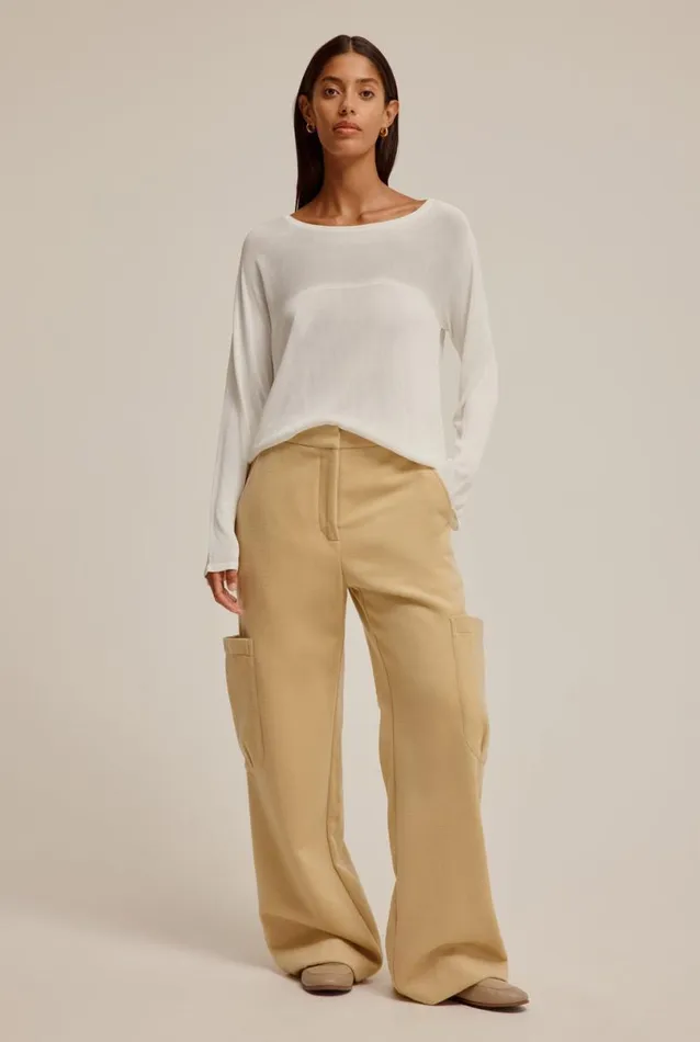 Woman Venroy Pants Tailored Wool Cargo Pant