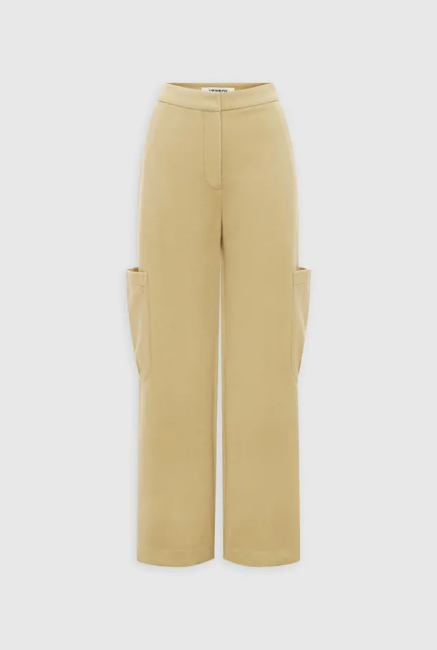 Woman Venroy Pants Tailored Wool Cargo Pant