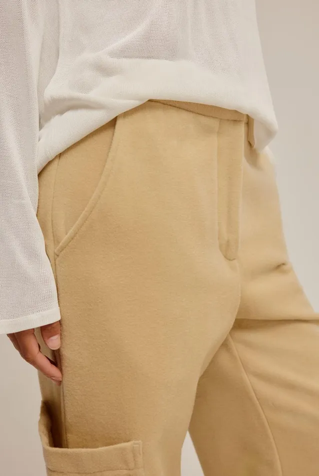 Woman Venroy Pants Tailored Wool Cargo Pant