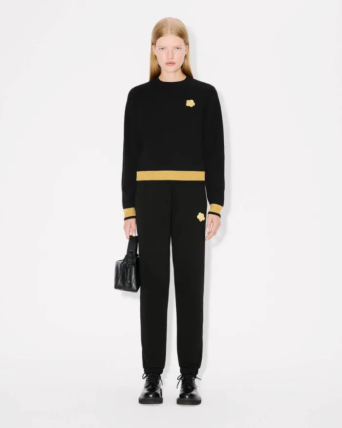 Women 039Lunar New Year039 Embroidered Jogpants In Cotton Black Kenzo Pants And Shorts