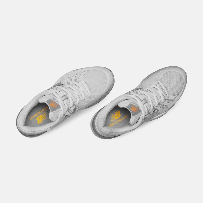 Women 1006 White With Silver New Balance Tennis