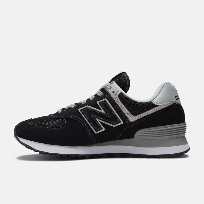 Women 574 Core Black With White New Balance Lifestyle