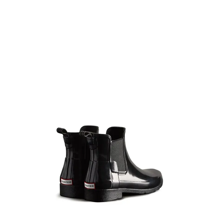 Women8217s Refined Slim Fit Gloss Chelsea Boots Women Short and Ankle Boots HunterBoots