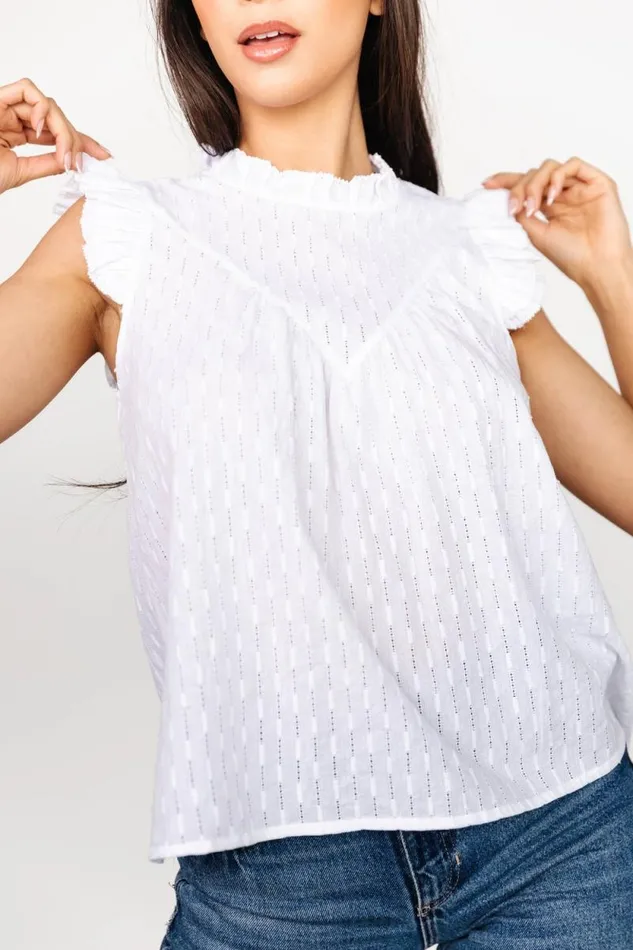 Women Amalie Woven Top White Baltic Born Blouses and Shirts