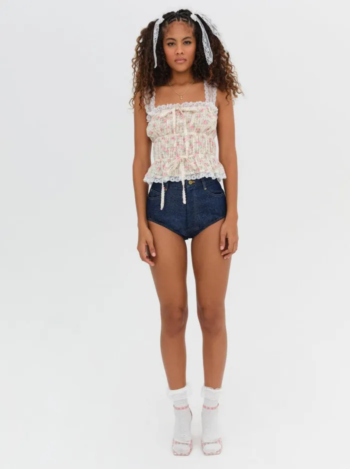 Women Amelia Top White For Love and Lemons Tops Women Amelia Top White For Love and Lemons Tops