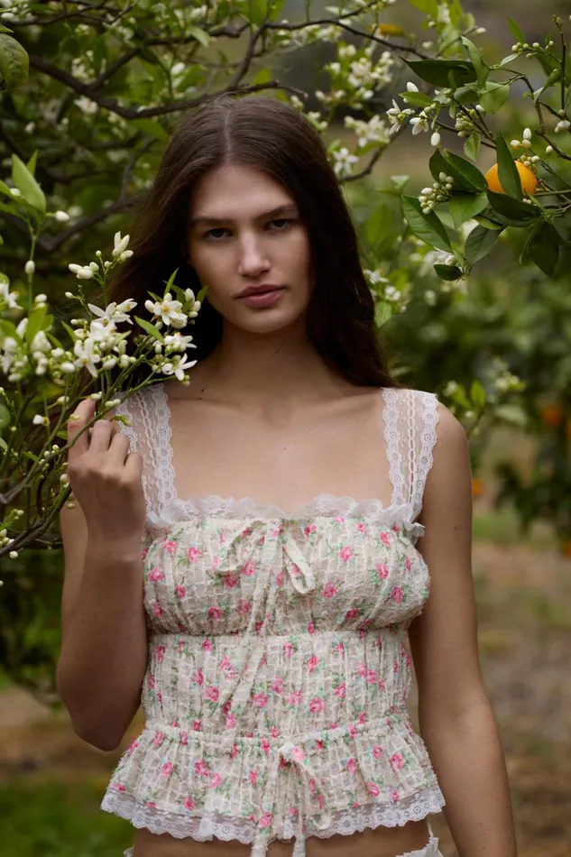 Women Amelia Top White For Love and Lemons Tops Women Amelia Top White For Love and Lemons Tops