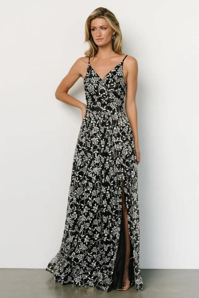Women Angel Shimmer Gown Black Baltic Born Tulle Styles