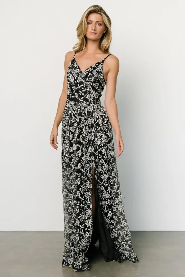 Women Angel Shimmer Gown Black Baltic Born Tulle Styles