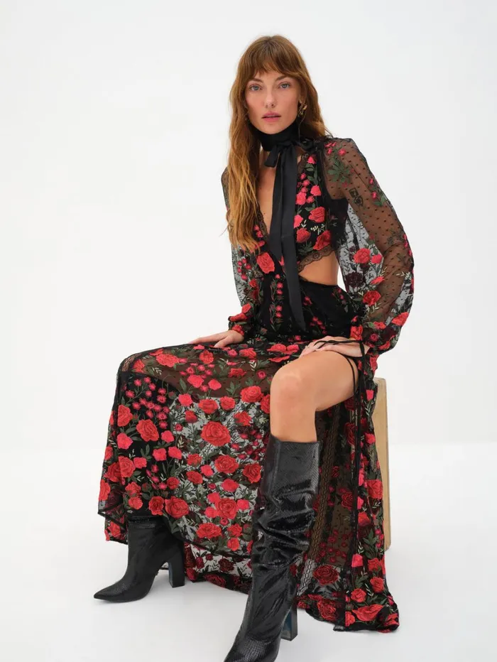 Women Araceli Maxi Dress Black For Love and Lemons Dresses Women Araceli Maxi Dress Black For Love and Lemons Dresses