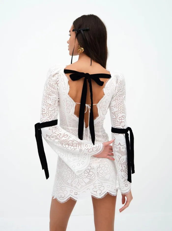 Women Araceli Mini Dress White For Love and Lemons Dresses