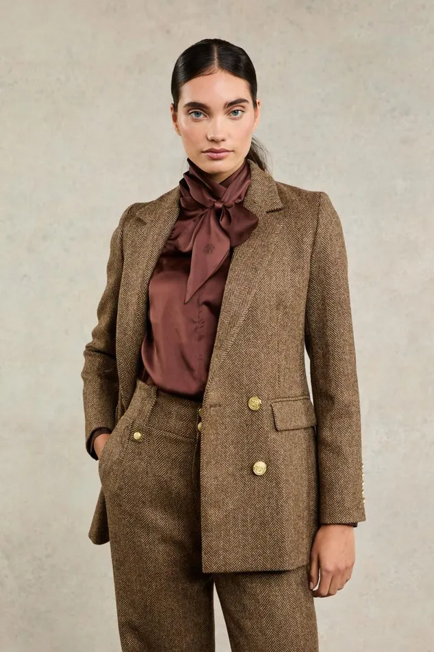 Women Ariella Blouse Chocolate Holland Cooper Shirts and Blouses Women Ariella Blouse Chocolate Holland Cooper Shirts and Blouses