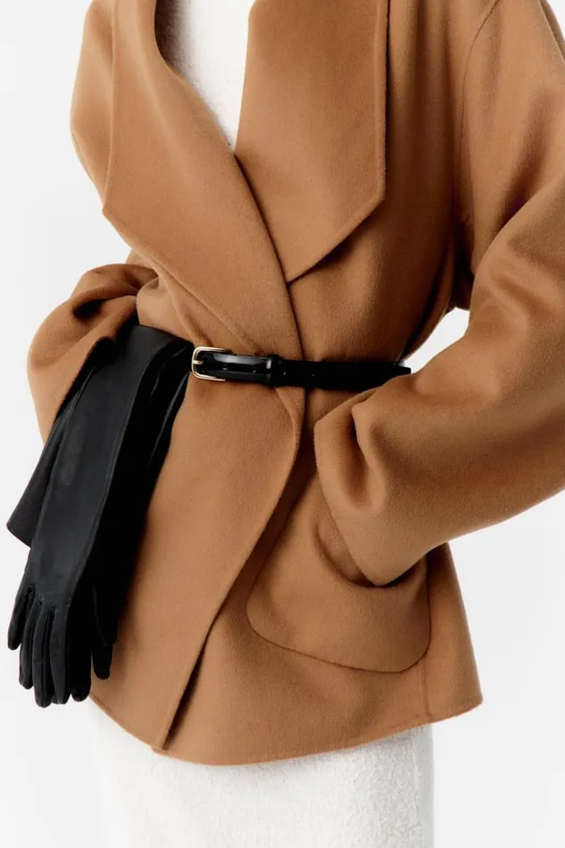 Women ATHENS Patent Leather Belt Blackgold LAMARQUE Belts Women ATHENS Patent Leather Belt Blackgold LAMARQUE Belts