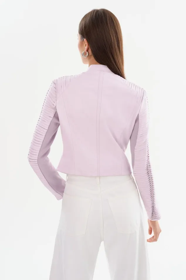 Women AZRA Leather Jacket Lavender LAMARQUE Leather Jackets