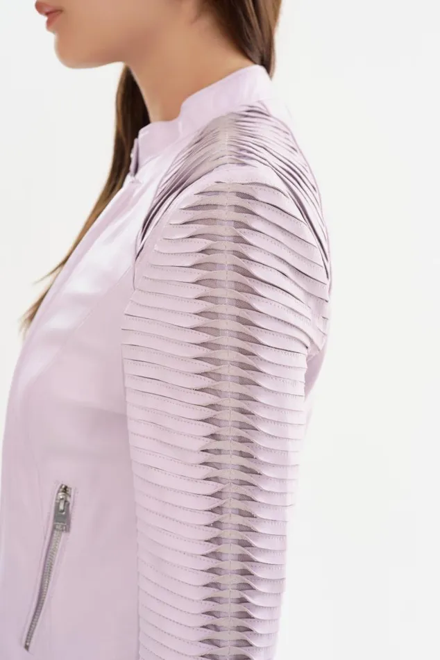 Women AZRA Leather Jacket Lavender LAMARQUE Leather Jackets