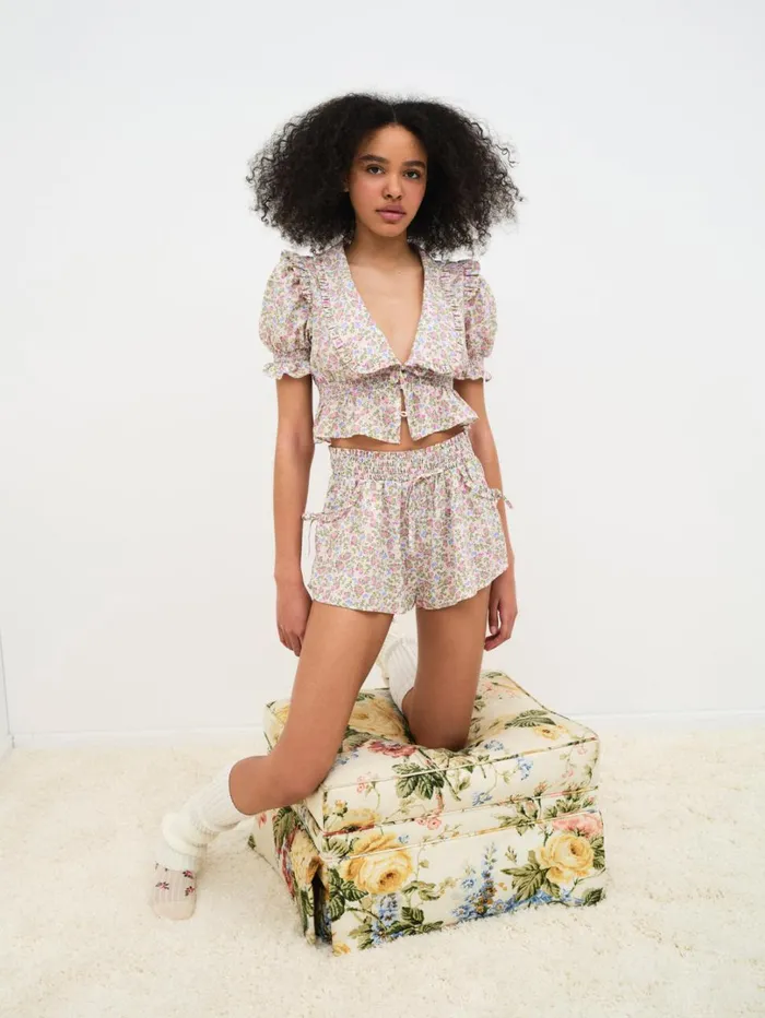 Women Baby Butterflies Sleep Short Multi For Love and Lemons Lingerie Women Baby Butterflies Sleep Short Multi For Love and Lemons Lingerie