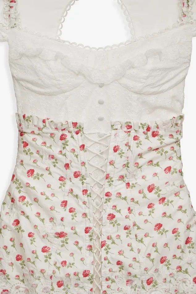 Women Baela Corset Mini Dress White For Love and Lemons Dresses