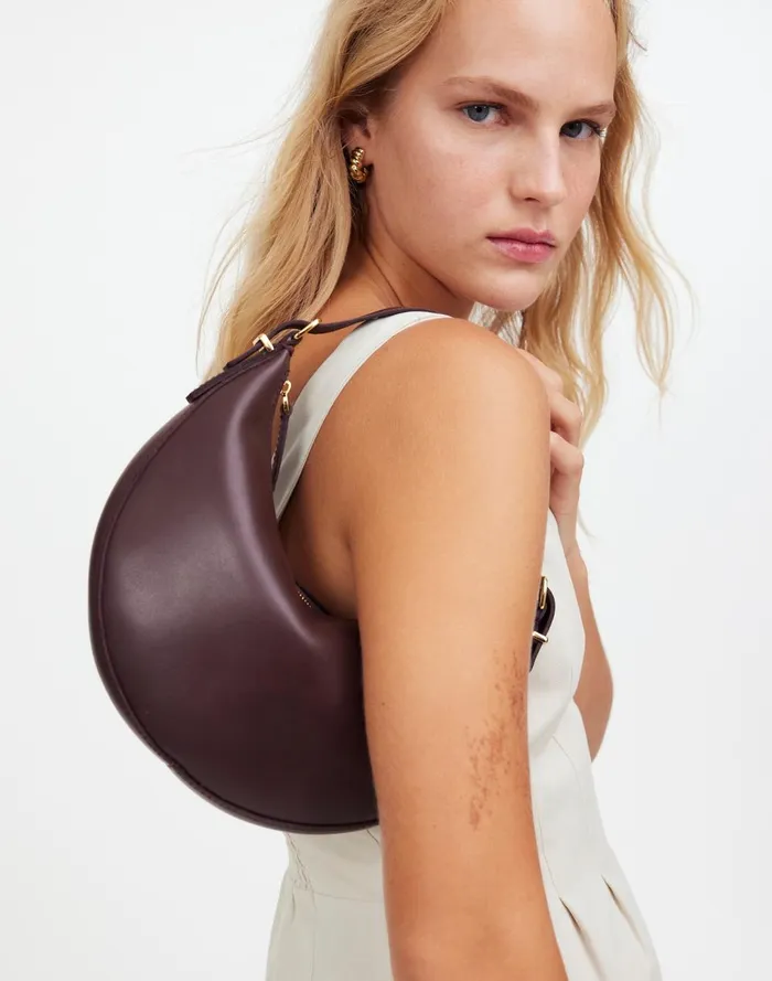 Women Bags Madewell The Essential Convertible Top Handle Crossbody Mini Bag Chocolate Raisin