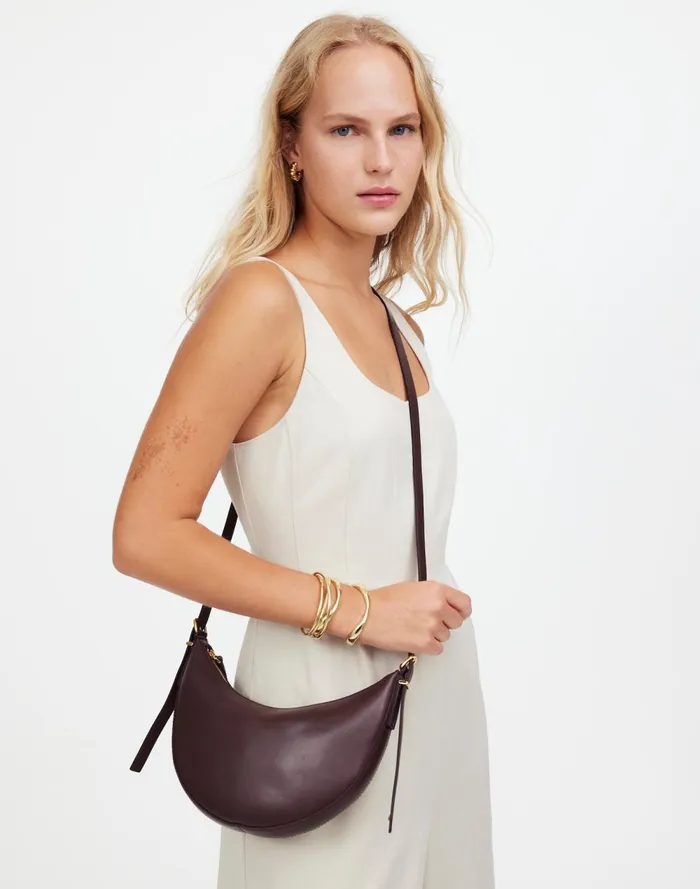 Women Bags Madewell The Essential Convertible Top Handle Crossbody Mini Bag Chocolate Raisin