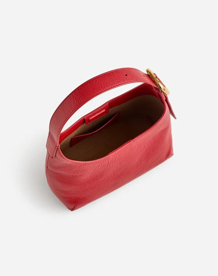 Women Bags Madewell The SculpturalBuckle Shoulder Bag Bright Ember