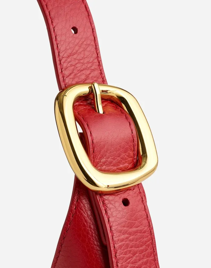 Women Bags Madewell The SculpturalBuckle Shoulder Bag Bright Ember