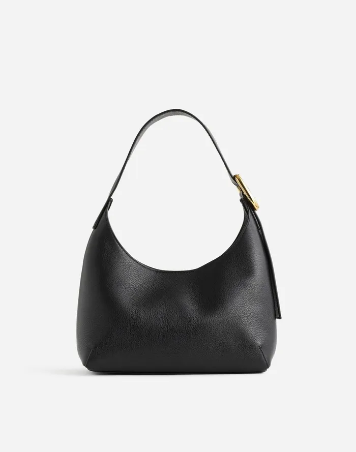 Women Bags Madewell The SculpturalBuckle Shoulder Bag True Black