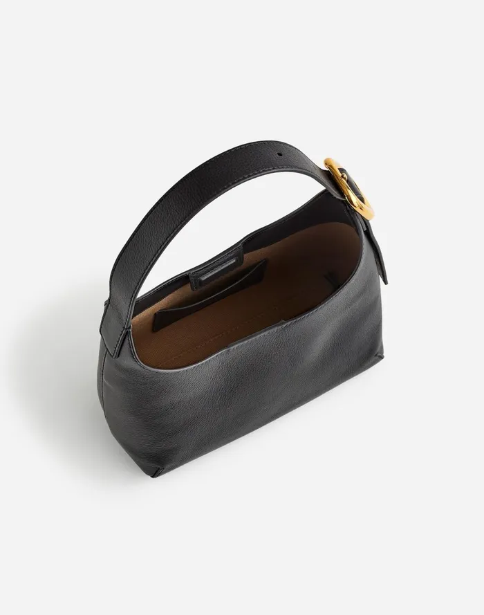 Women Bags Madewell The SculpturalBuckle Shoulder Bag True Black
