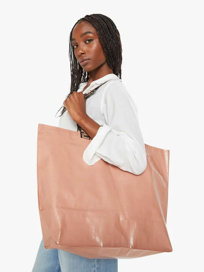 Women Bags Mother Denim The Shopping Bag Duo Rose Pink