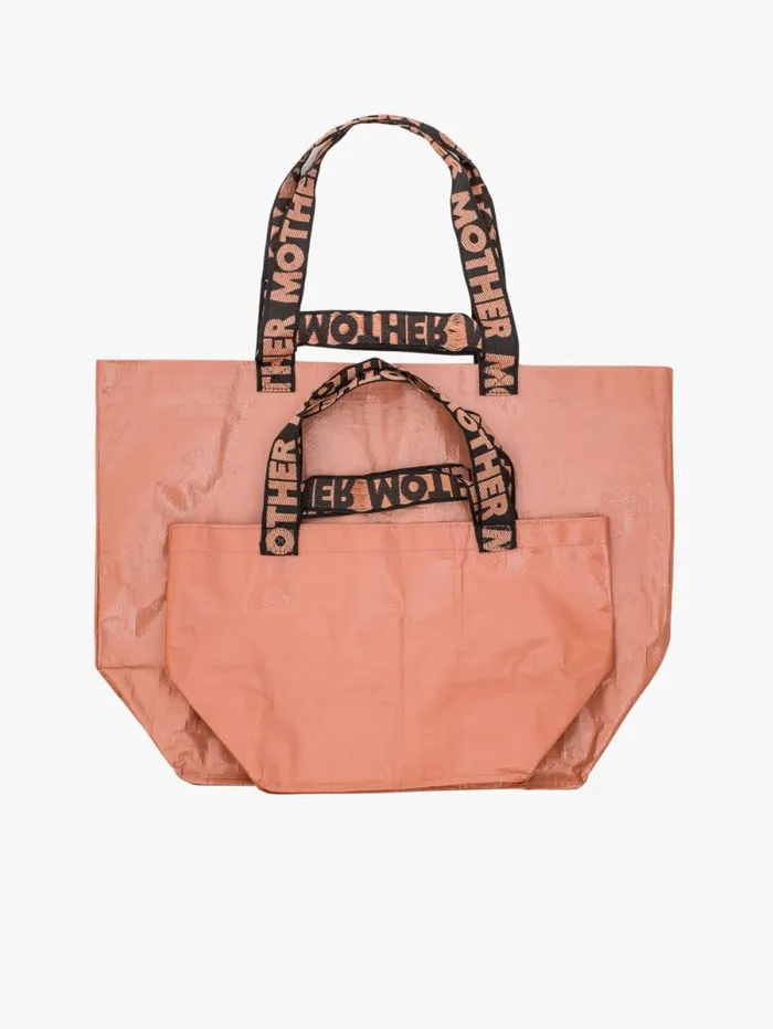 Women Bags Mother Denim The Shopping Bag Duo Rose Pink