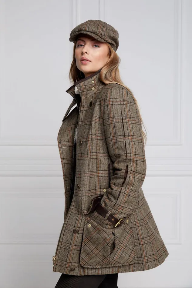 Women Balmoral Field Coat Bourbon Tweed Holland Cooper Coats