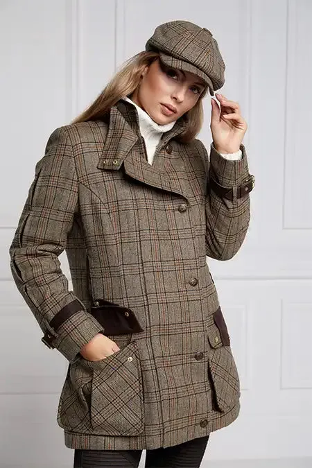 Women Balmoral Field Coat Bourbon Tweed Holland Cooper Coats