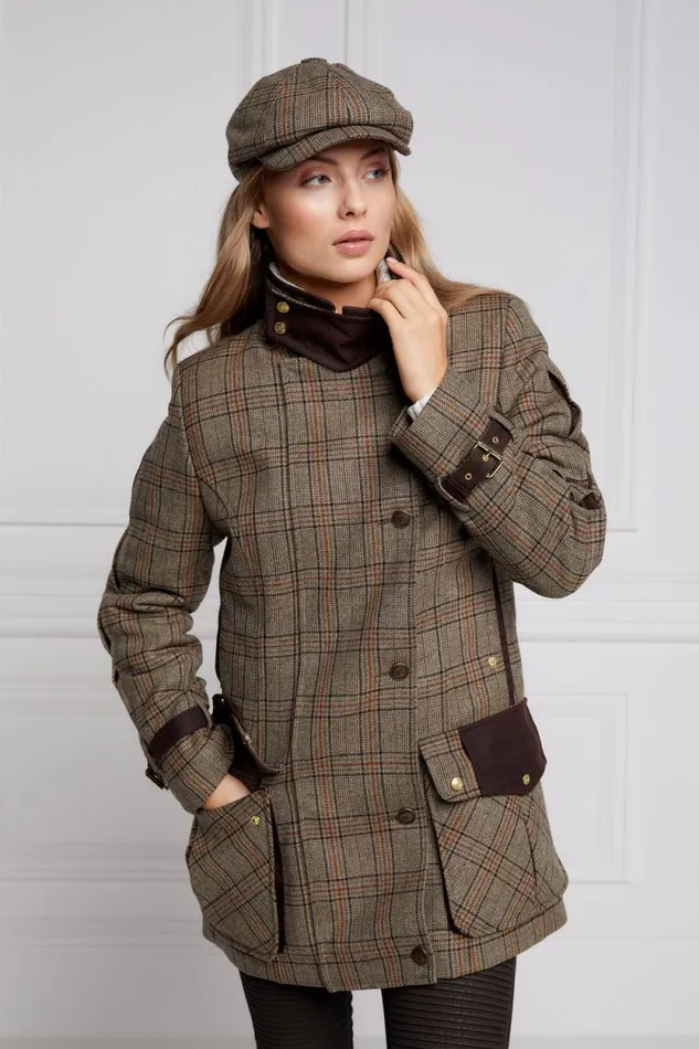 Women Balmoral Field Coat Bourbon Tweed Holland Cooper Coats