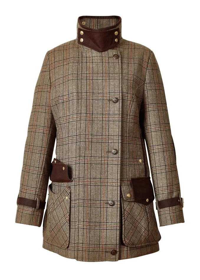 Women Balmoral Field Coat Bourbon Tweed Holland Cooper Coats
