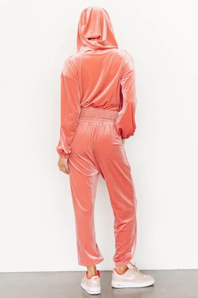 Women Bewitched Velvet Jogger Pants Pink Baltic Born Pants
