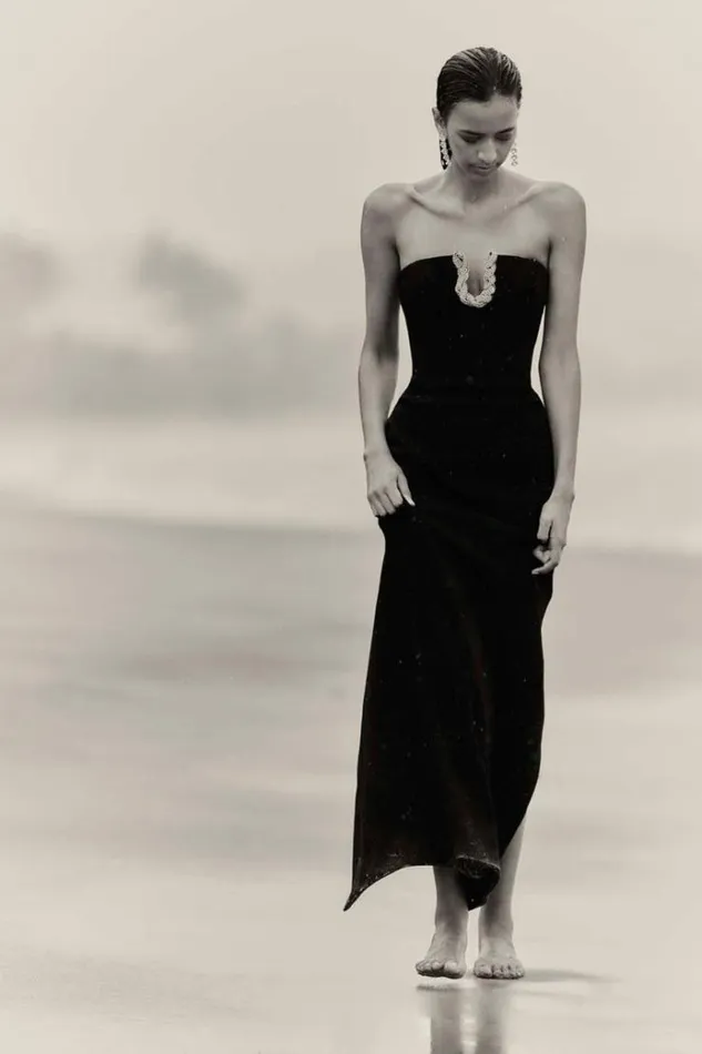 Women Black Dresses Rachel Gilbert Atticus Gown Black