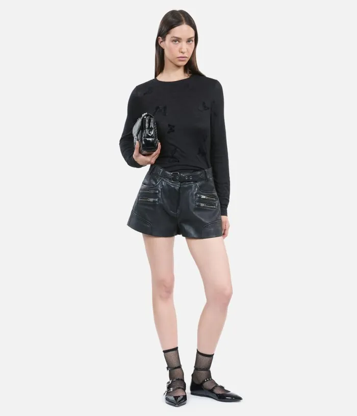 Women Black Longsleeved Tshirt THE KOOPLES Tshirts