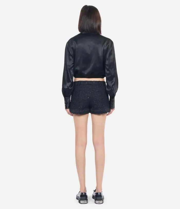 Women Black Top With Bow THE KOOPLES Blouses and Shirts