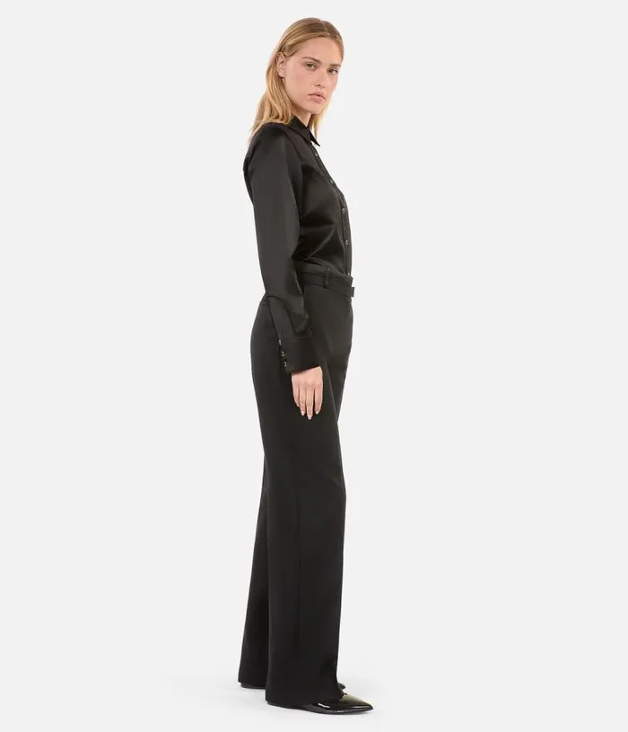 Women Black Westernstyle Satin Shirt THE KOOPLES Blouses and Shirts