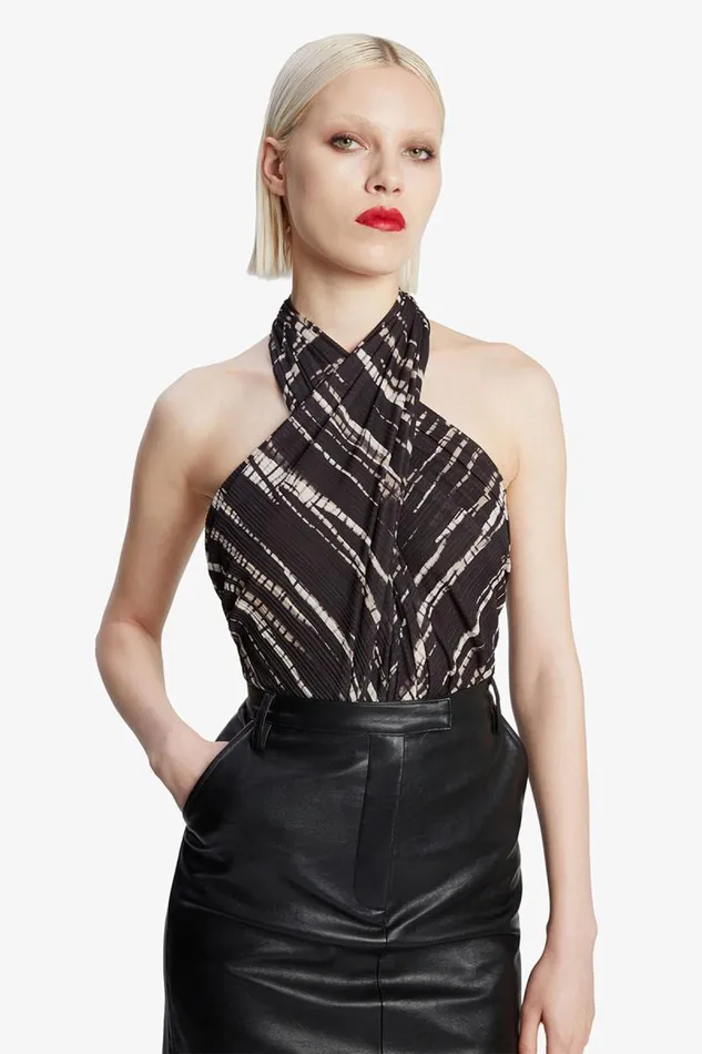 Women Bodysuits Bardot Silvie Printed Mesh Bodysuit In Blackbrown Blackbrown Women Bodysuits Bardot Silvie Printed Mesh Bodysuit In Blackbrown Blackbrown
