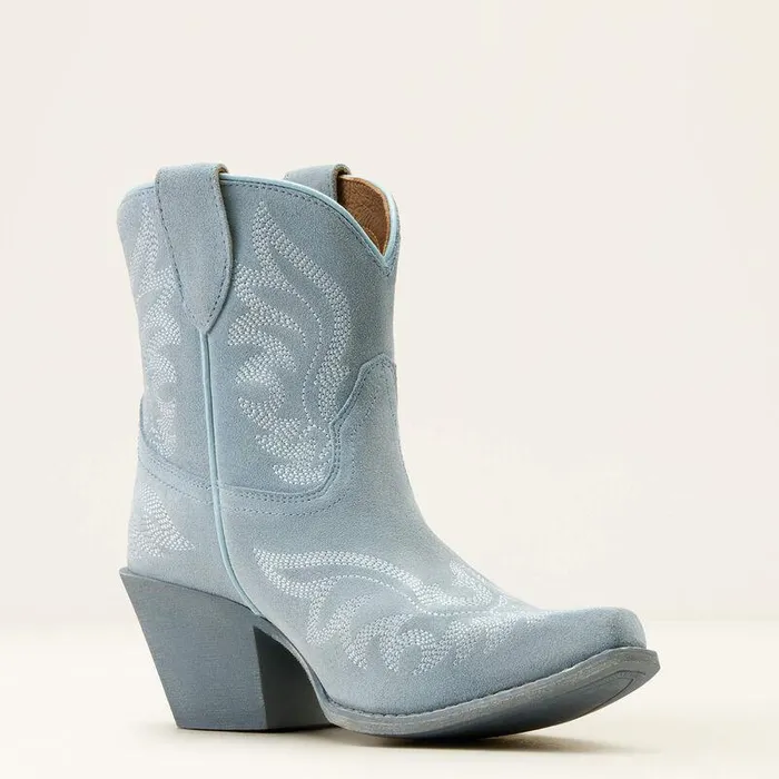 Women Booties Ariat Chandler Western Boot Baby Blue Jean Suede Women Booties Ariat Chandler Western Boot Baby Blue Jean Suede