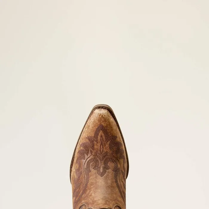 Women Booties Ariat Chandler Western Boot Naturally Distressed Brown Women Booties Ariat Chandler Western Boot Naturally Distressed Brown