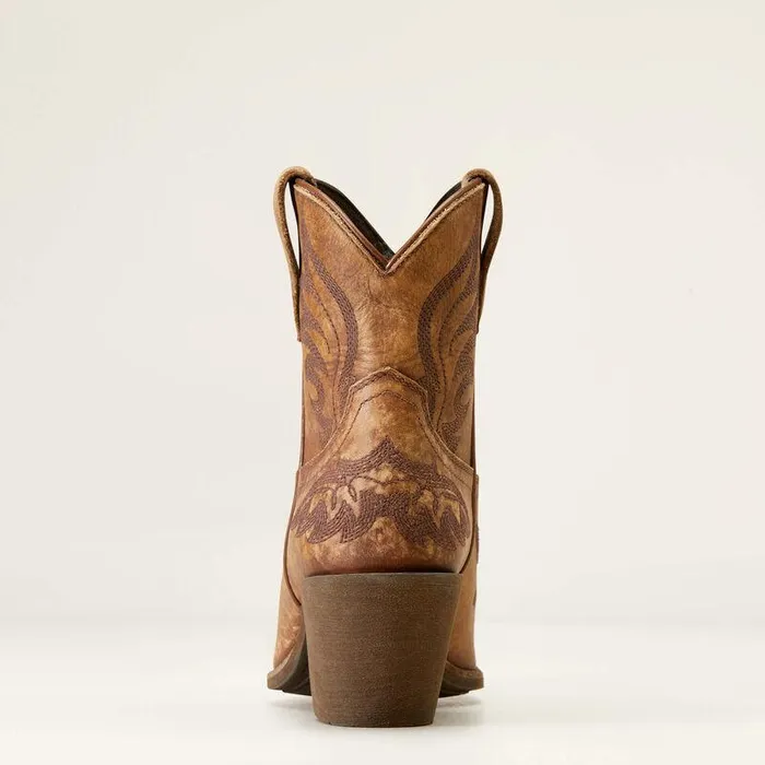 Women Booties Ariat Chandler Western Boot Naturally Distressed Brown Women Booties Ariat Chandler Western Boot Naturally Distressed Brown