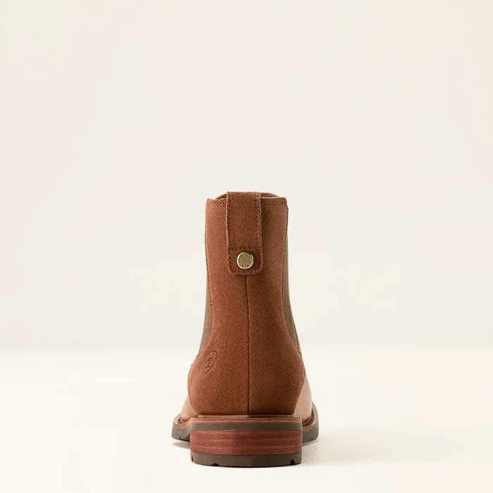 Women Booties Ariat Wexford Chelsea Boot Metallic Pearlpolo Brown