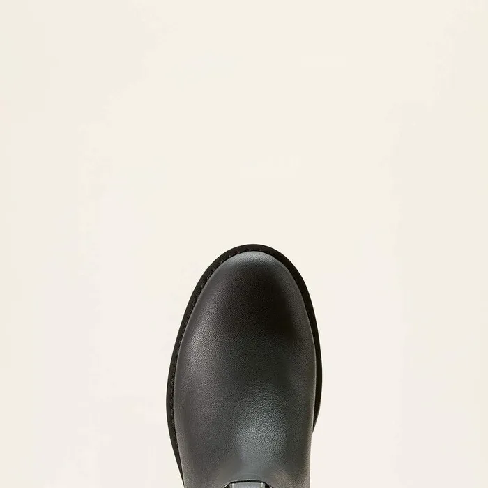 Women Booties Ariat Wexford Lug Mid Waterproof Chelsea Boot Jet Black