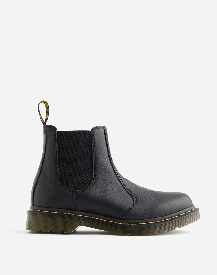 Women Boots Madewell Dr Martens 2976 Chelsea Boots In Leather Black Virginia