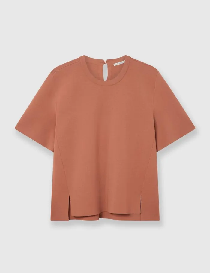 Women Boxy Short Sleeve Tshirt Blush Stella McCartney Sweatshirts And TShirts