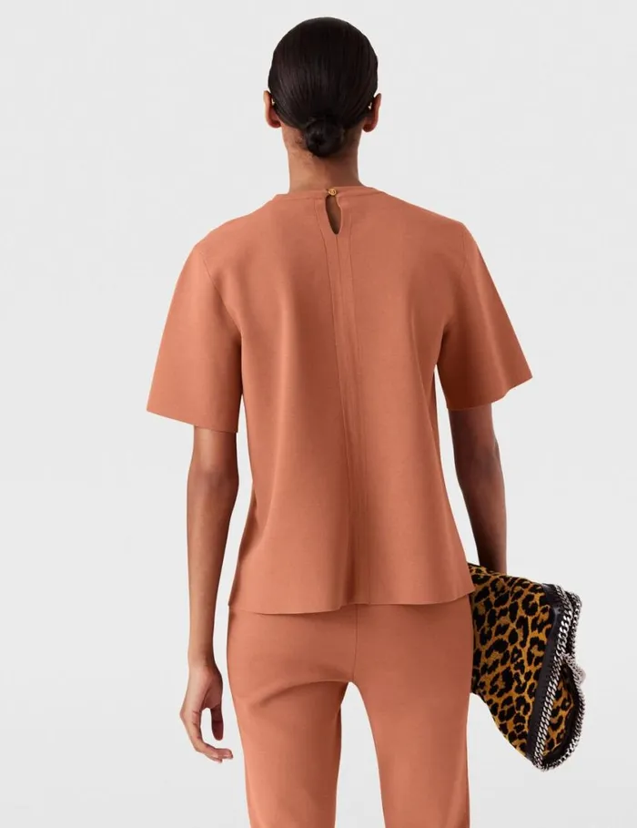 Women Boxy Short Sleeve Tshirt Blush Stella McCartney Sweatshirts And TShirts Women Boxy Short Sleeve Tshirt Blush Stella McCartney Sweatshirts And TShirts