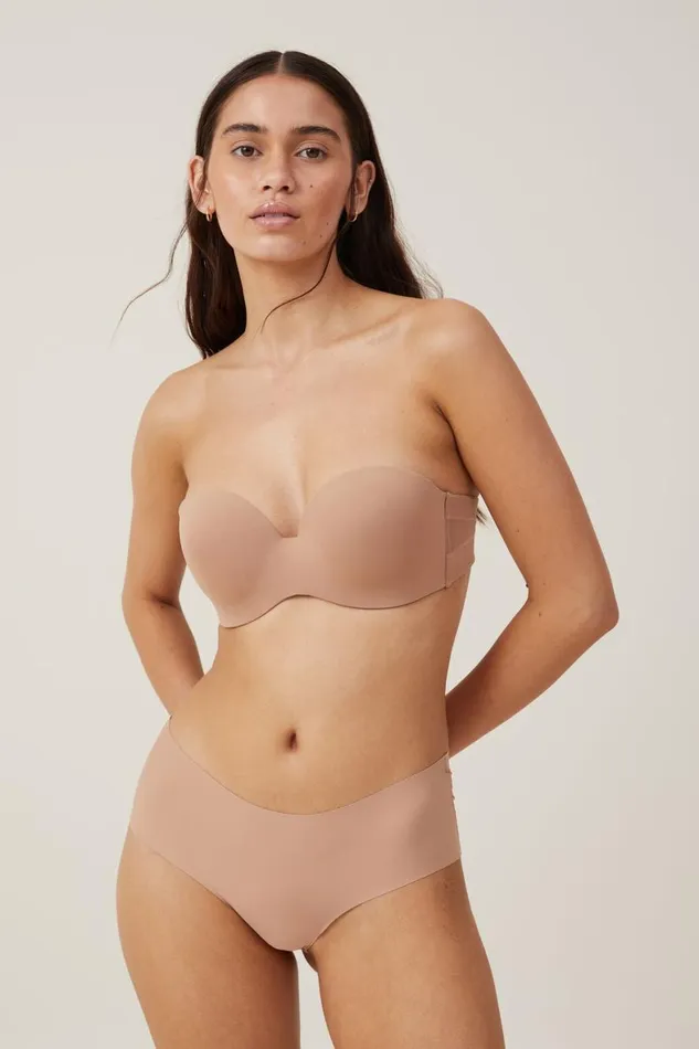 Women Bras Cotton On Everyday Contour Strapless Bra Maple Sugar