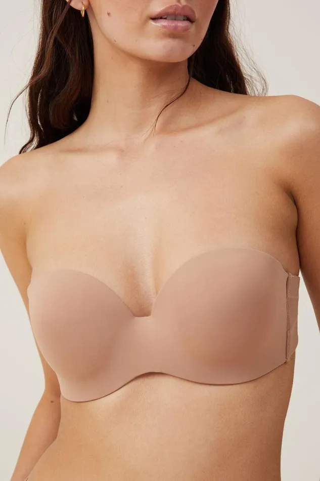 Women Bras Cotton On Everyday Contour Strapless Bra Maple Sugar
